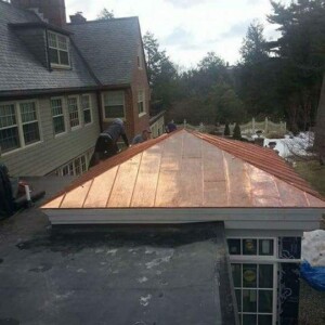 Custom made copper roofing