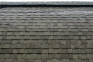 Ridge vent on asphalt shingle roof.