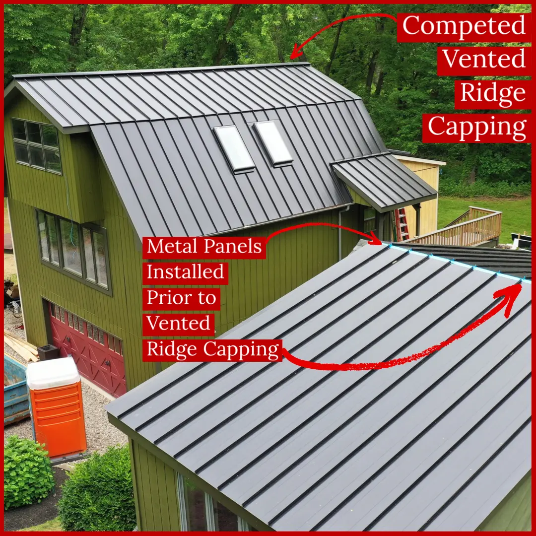 Standing Seam Metal Panels installed by Alte