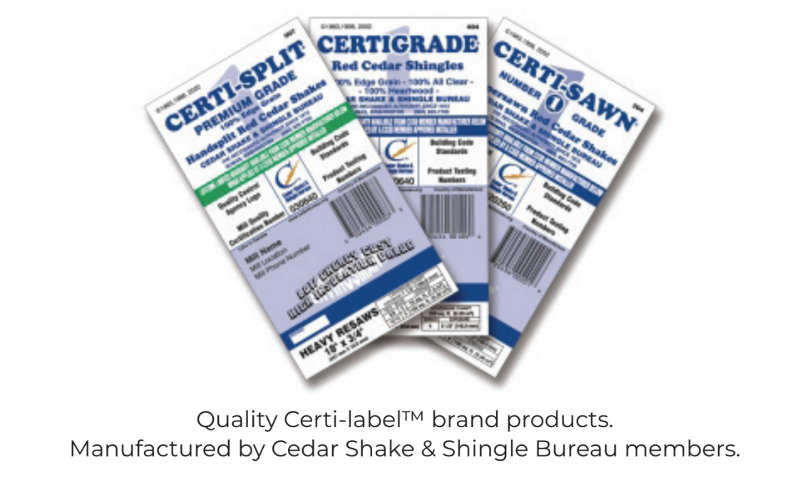Quality Cert-Label brand products